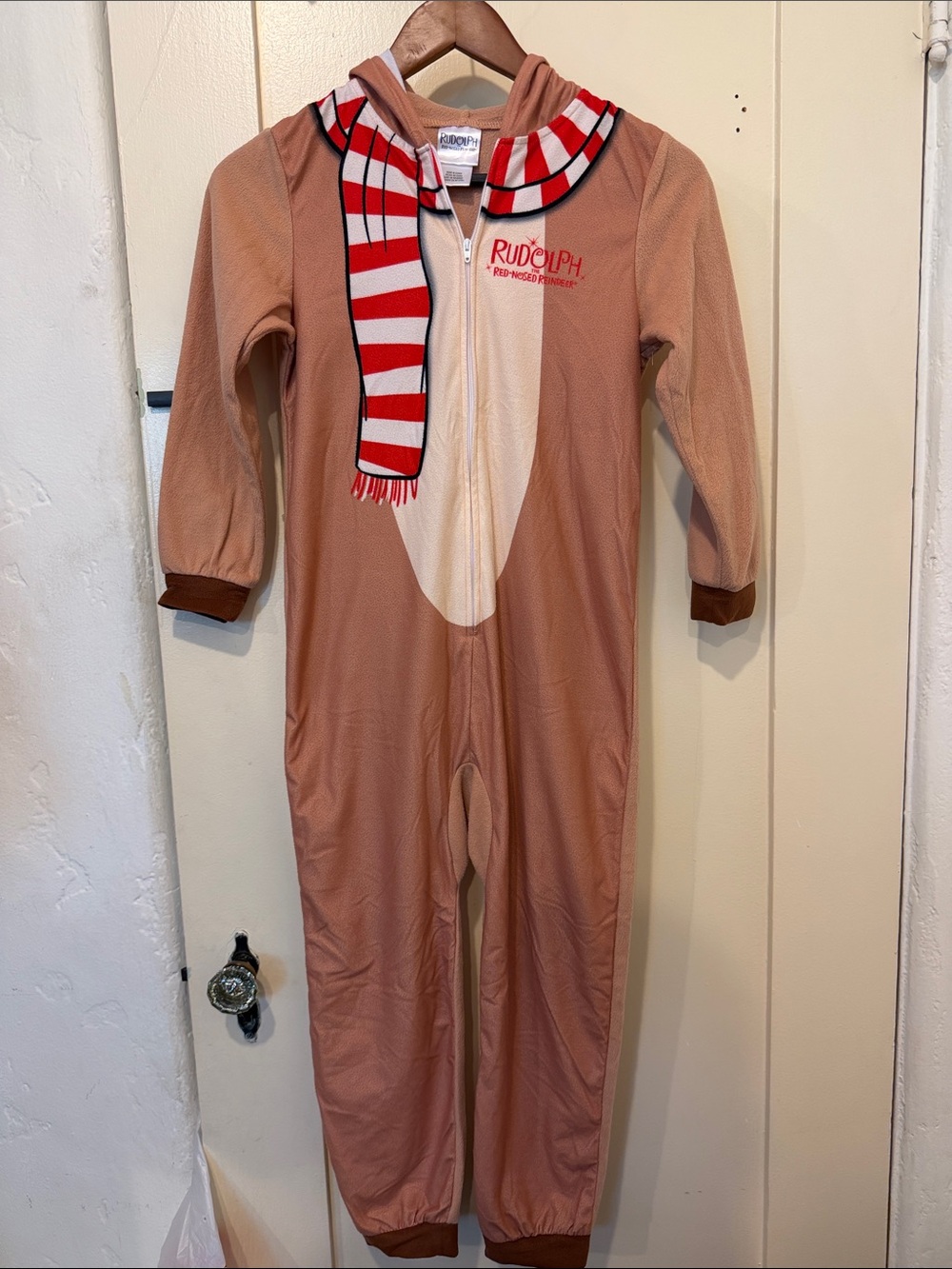 Christmas 🎄 Rudolph Kids Brown One-Piece onesie 7/8